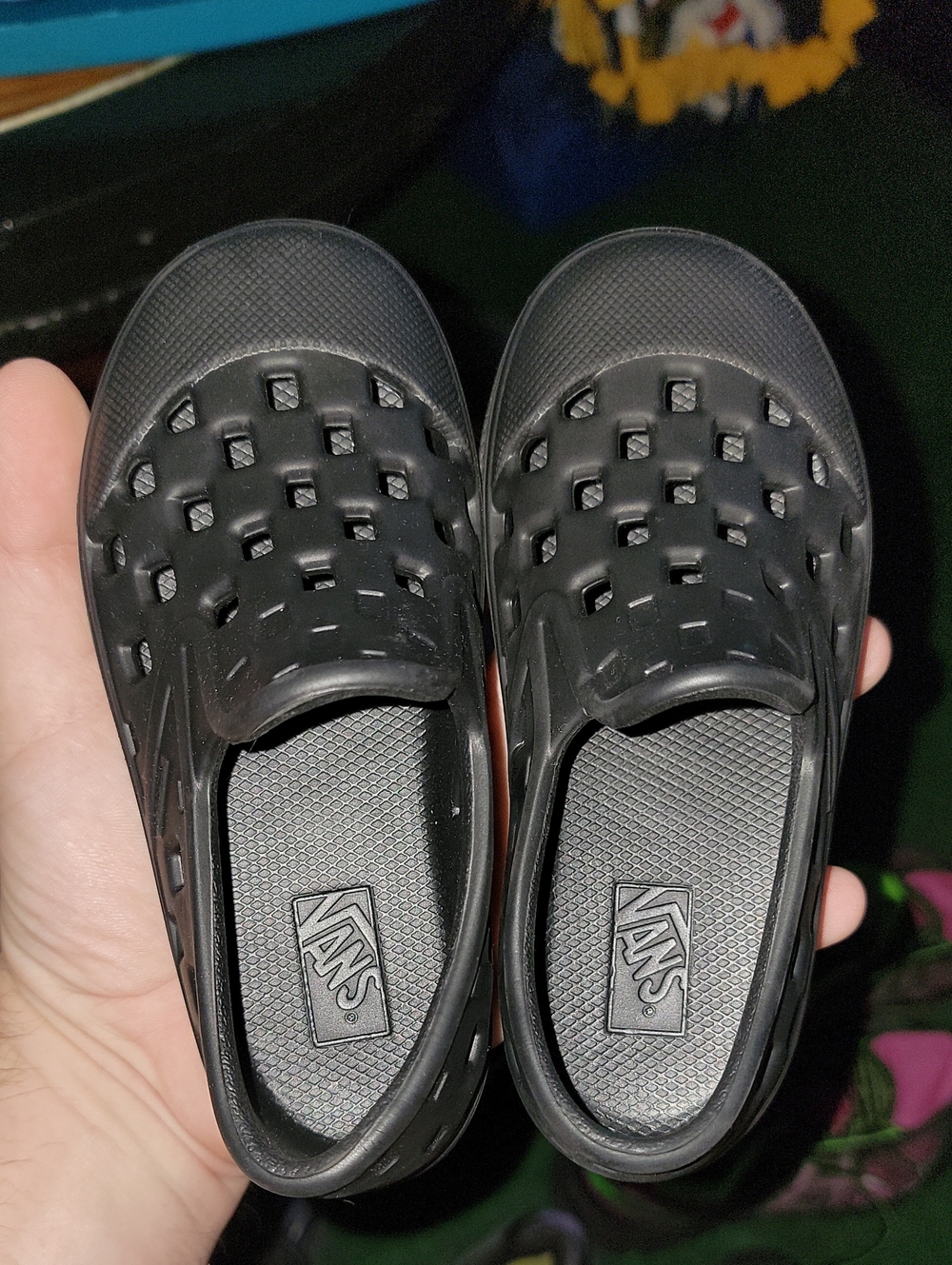 Vans Kids' Black Slip-On Clog